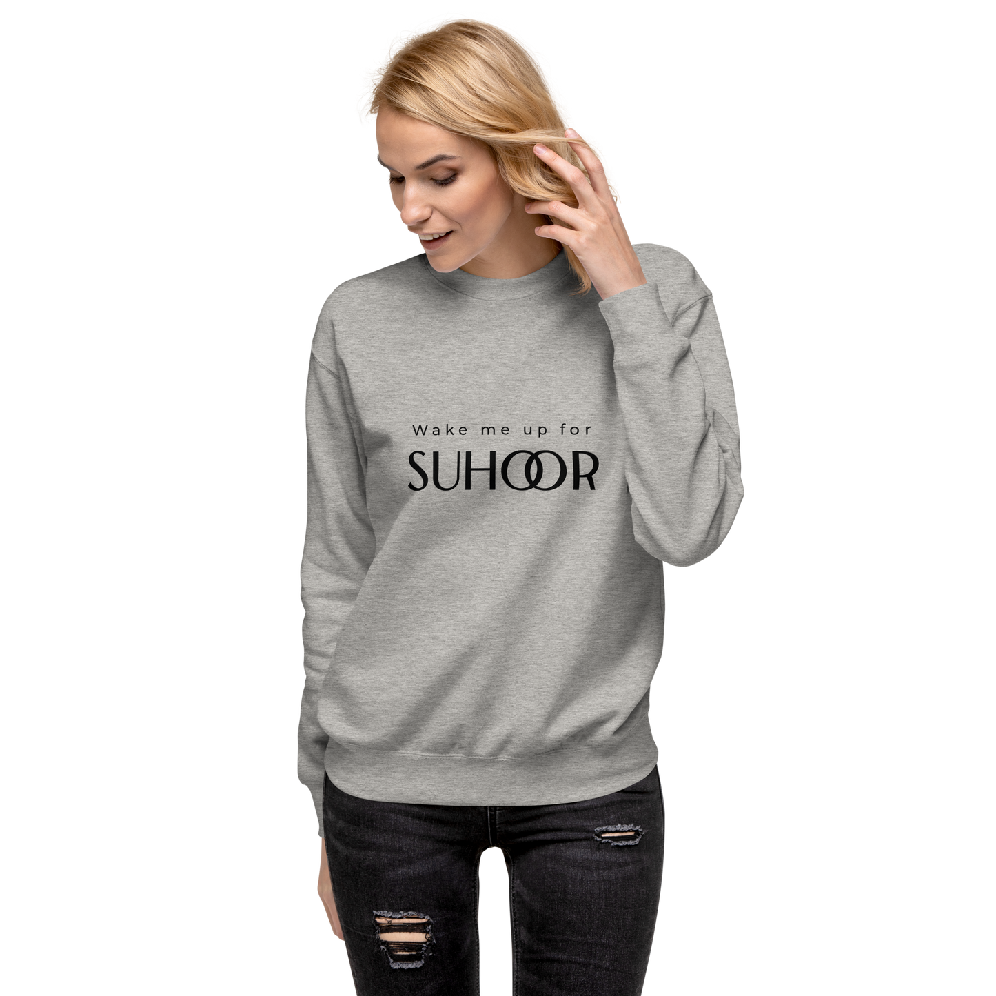 Unisex Adult Premium Suhoor crew neck Sweatshirt